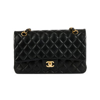 CHANEL - Sac bandoulière Timeless Classique 11.12 cuir noir - Handbag