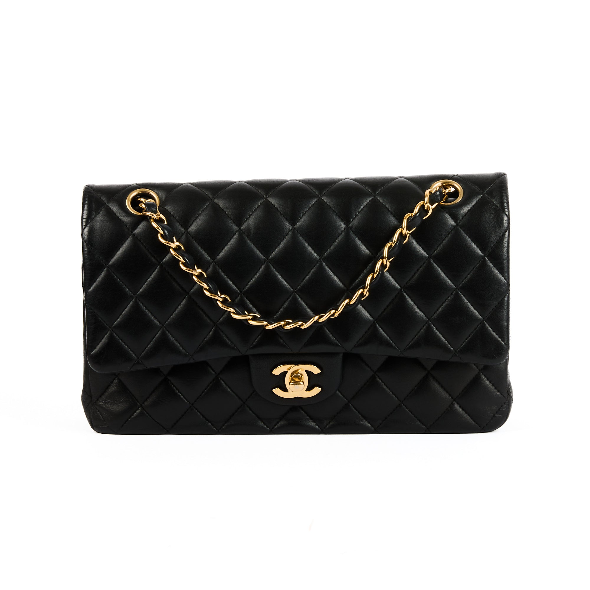 CHANEL - Sac bandoulière Timeless Classique 11.12 cuir noir - Handbag