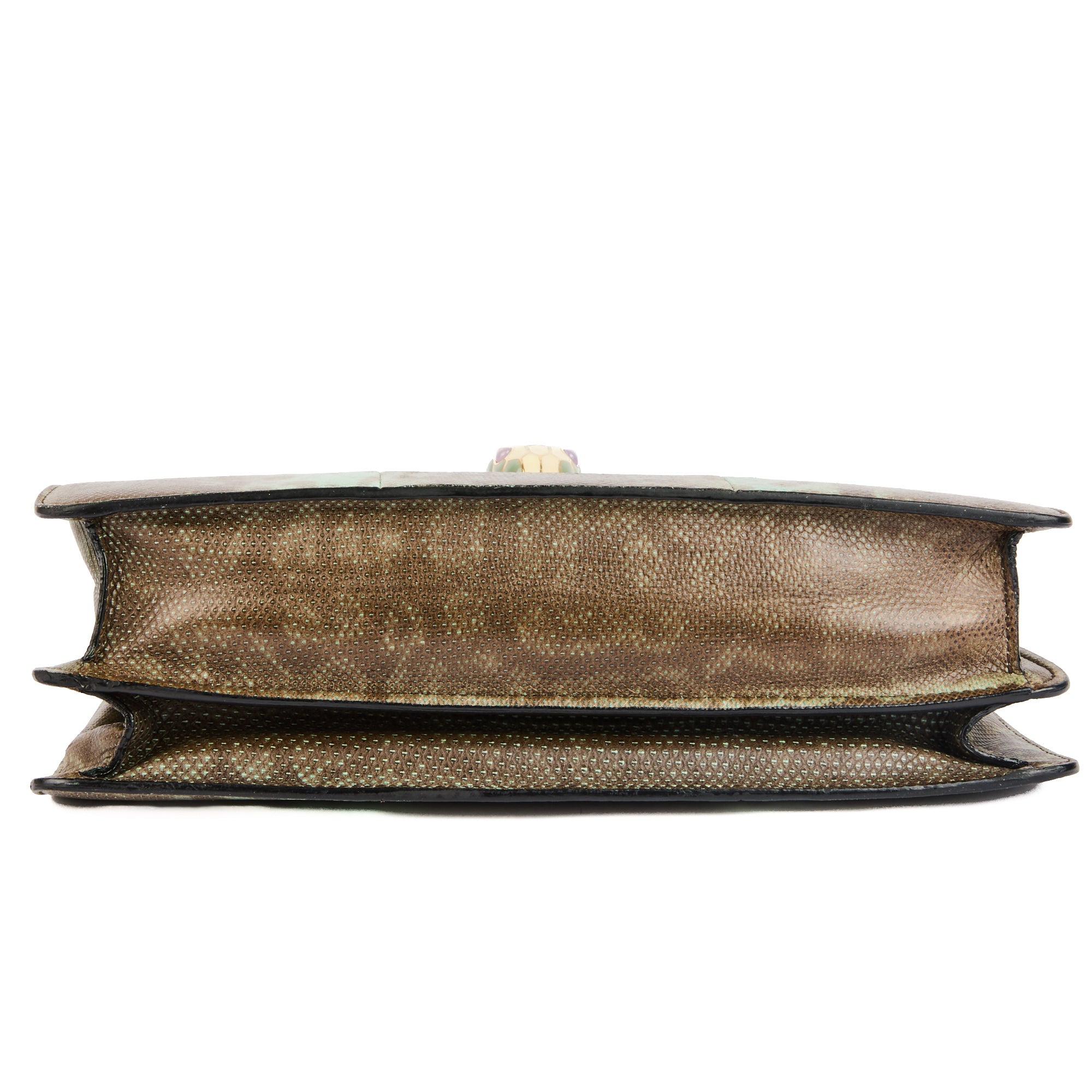 BVLGARI - Sac bandoulière Serpenti Forever Karung cuir lézard - Handbag
