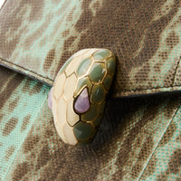 BVLGARI - Sac bandoulière Serpenti Forever Karung cuir lézard - Handbag