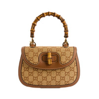GUCCI - Sac à main Top Handle Bamboo Monogramme - Handbag