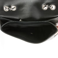 CHANEL - Sac bandoulière Studded Clous cuir chevron noir - Handbag