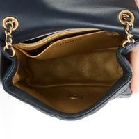 CHANEL - Sac bandoulière Mini Timeless classique cuir bleu marine - Handbag