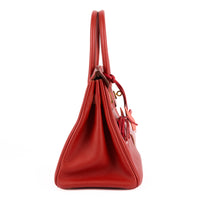 HERMES - Sac à main Birkin 30 cuir Togo Rouge - Handbag