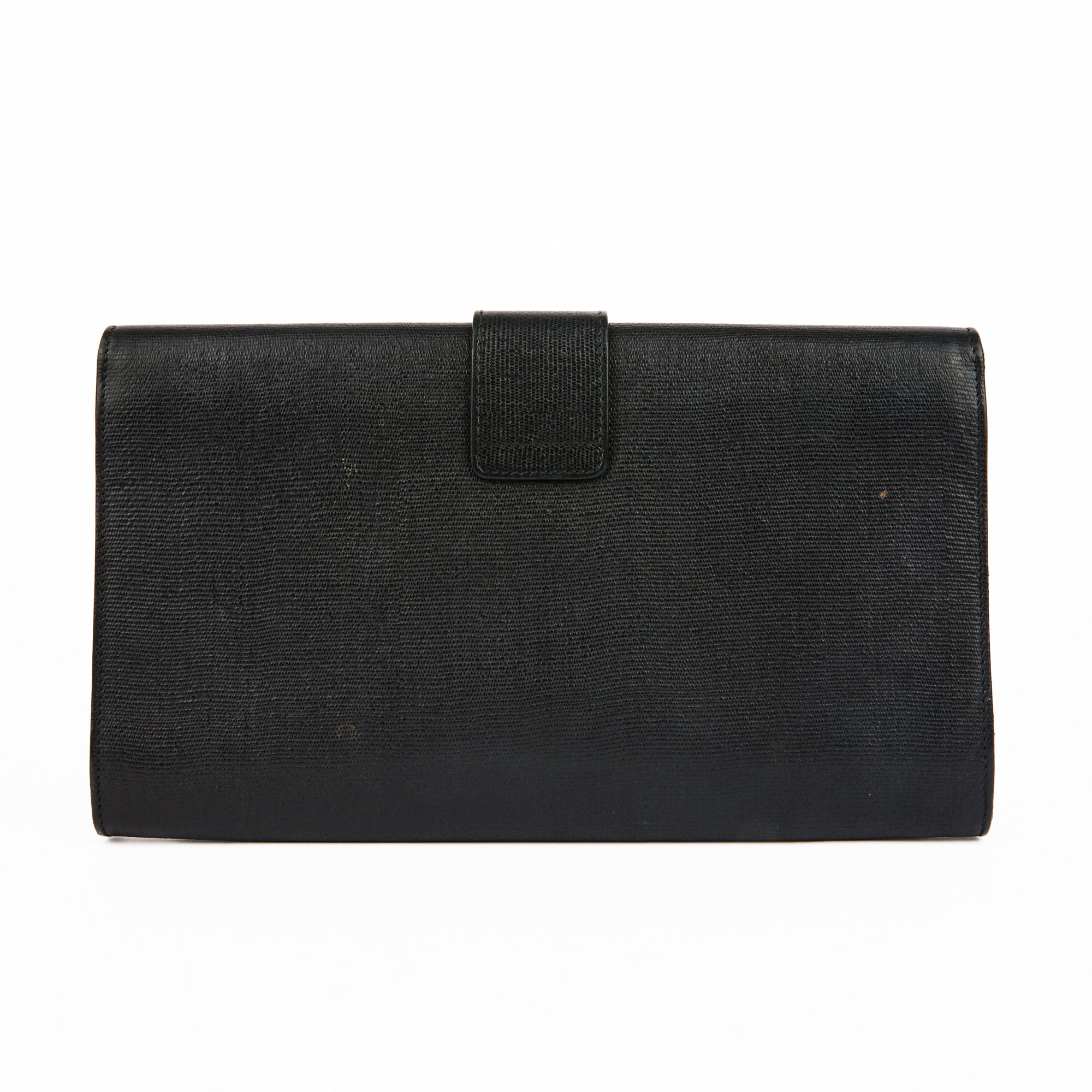 SAINT LAURENT - Sac à main Pochette Chyc ligne Y cuir noir - Handbag