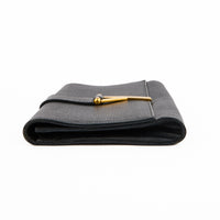 SAINT LAURENT - Sac à main Pochette Chyc ligne Y cuir noir - Handbag