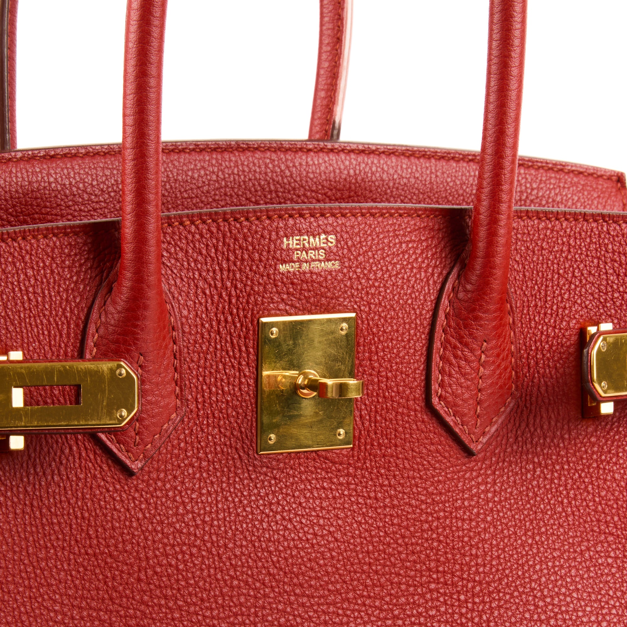 HERMES - Sac à main Birkin 30 cuir Togo Rouge - Handbag
