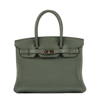 HERMES - Sac à main Birkin 30 cuir Togo Vert Amande - Handbag