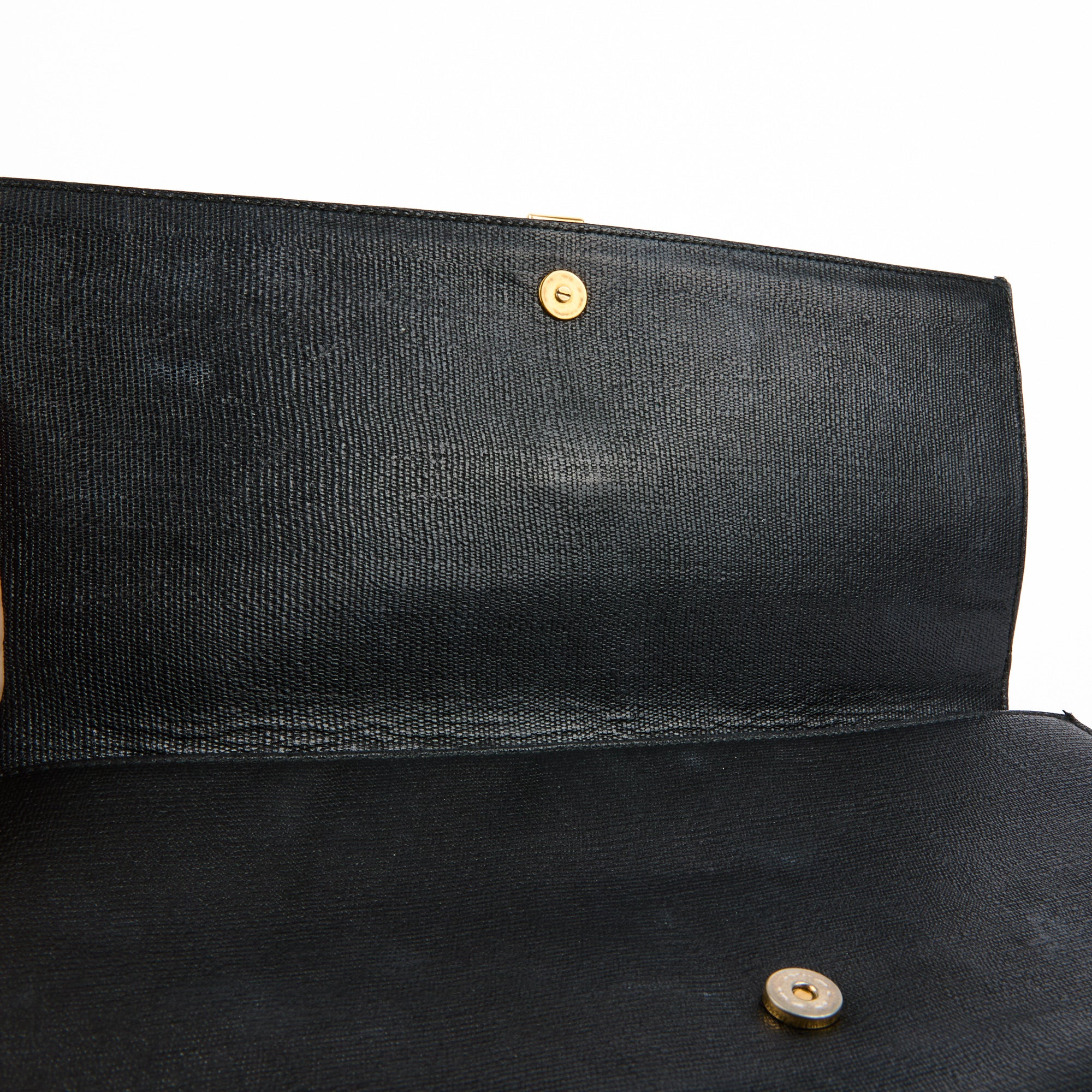 SAINT LAURENT - Sac à main Pochette Chyc ligne Y cuir noir - Handbag