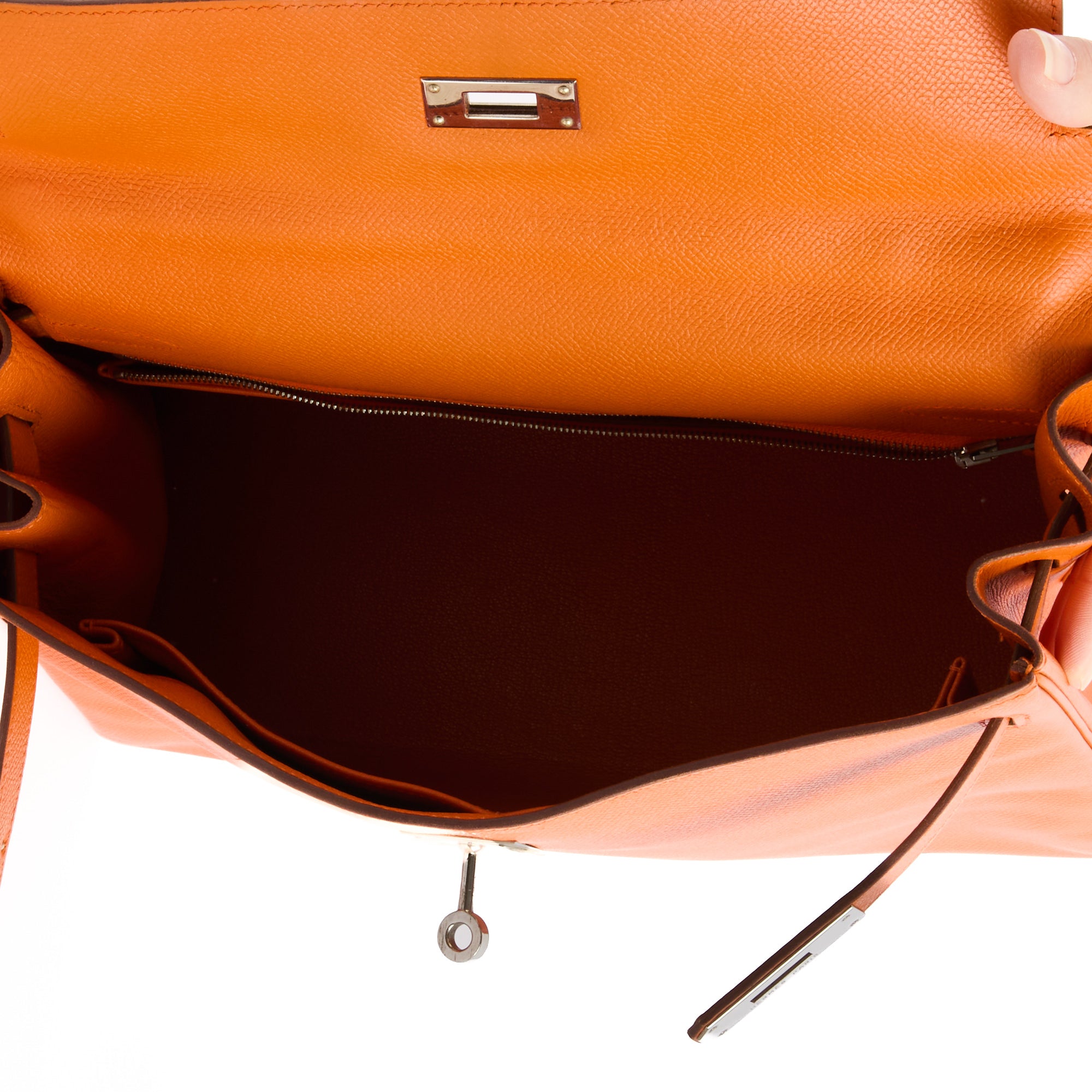 HERMES - Sac à main Kelly 32 cuir Epsom orange - Handbag