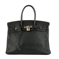HERMES - Sac à main Birkin 35 cuir Togo noir - Handbag