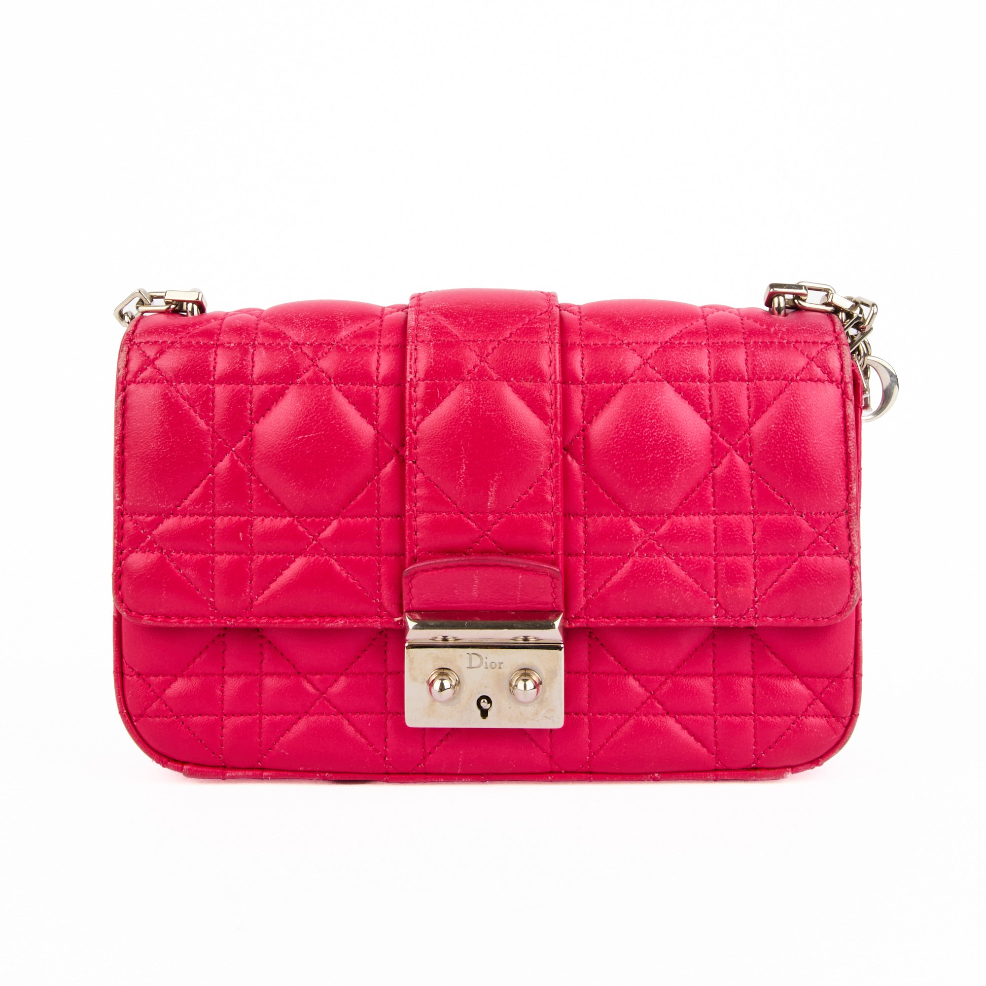 DIOR - Sac bandoulière Mini Miss Dior cuir rose - Handbag