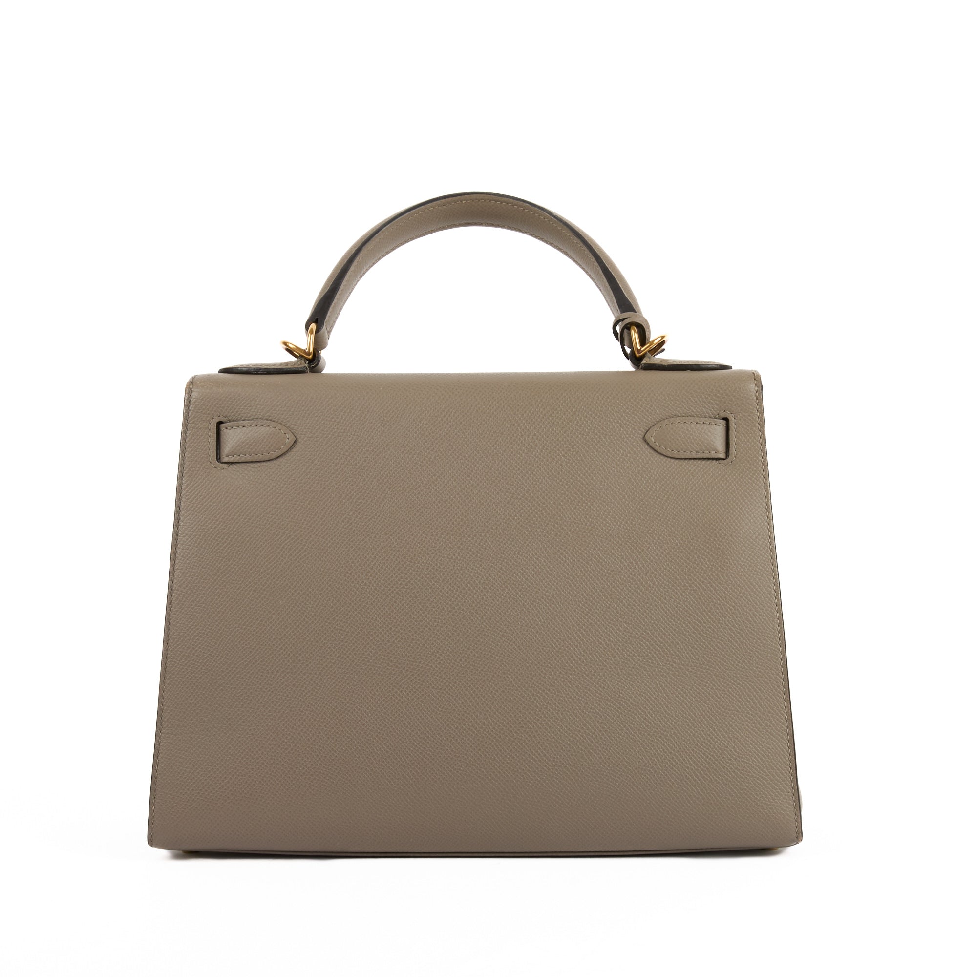 HERMES - Sac à main Kelly 28 cuir Epsom étoupe - Handbag