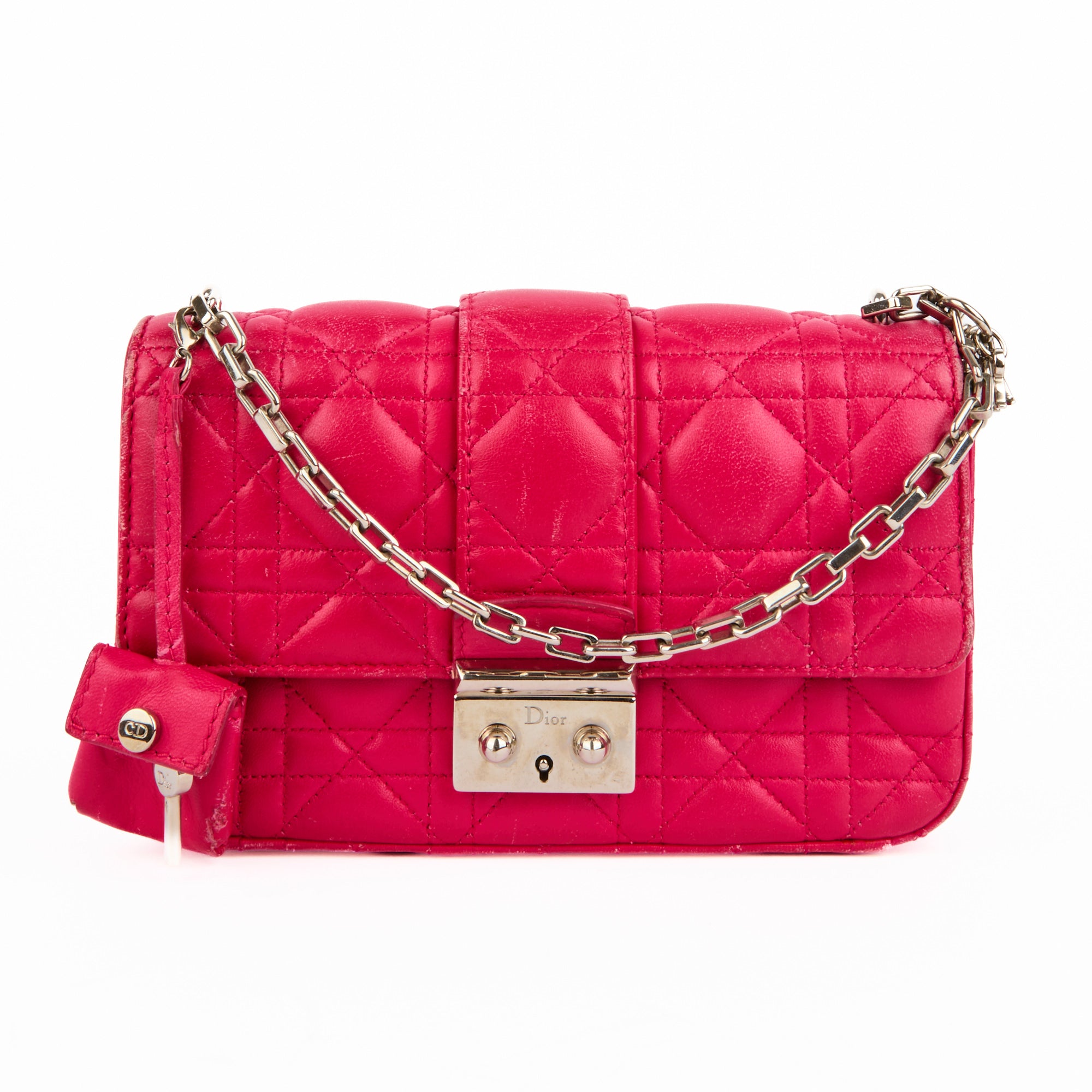 DIOR - Sac bandoulière Mini Miss Dior cuir rose - Handbag