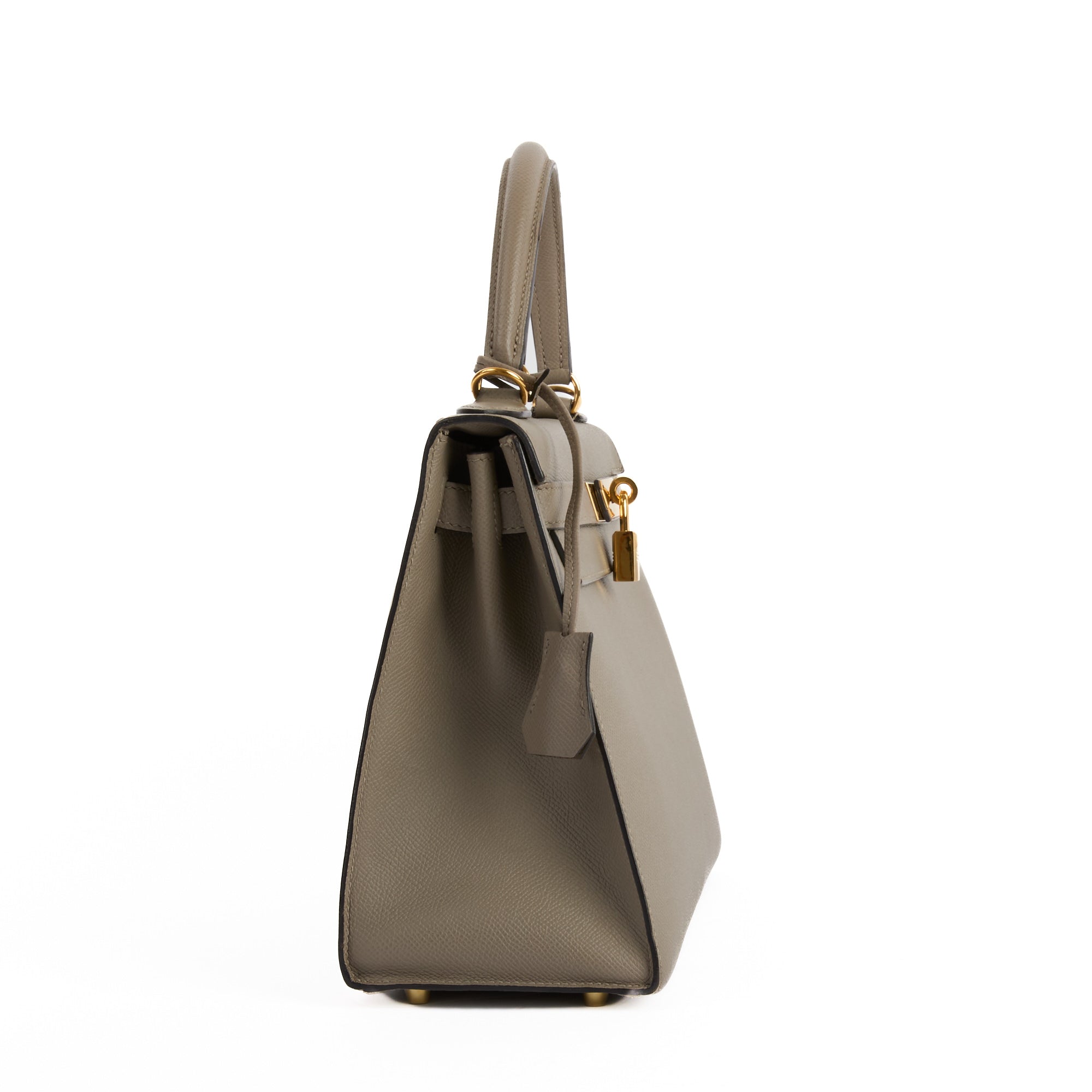 HERMES - Sac à main Kelly 28 cuir Epsom étoupe - Handbag