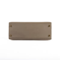 HERMES - Sac à main Kelly 28 cuir Epsom étoupe - Handbag