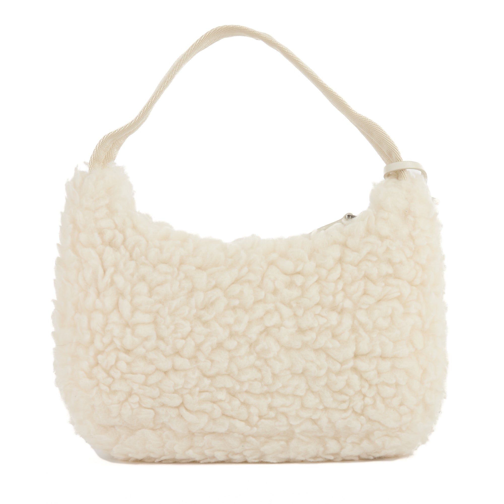 PRADA - Sac à main Re Edition 2000 Shearling blanc - Hand bag