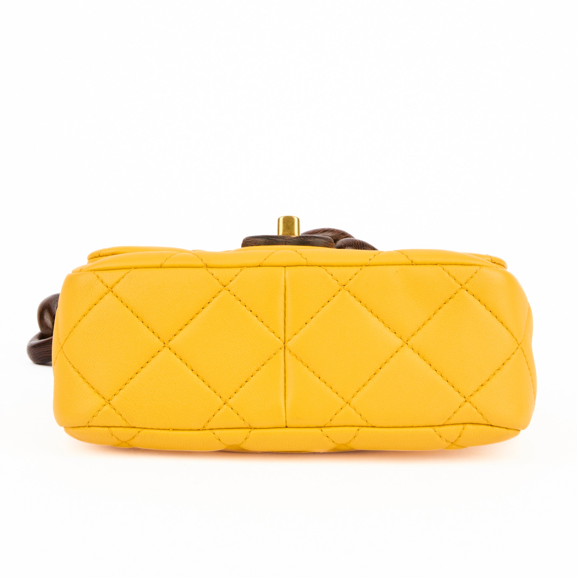 CHANEL - Sac bandoulière Mini Timeless Paris Dakar cuir jaune - Handbag