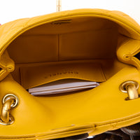 CHANEL - Sac bandoulière Mini Timeless Paris Dakar cuir jaune - Handbag
