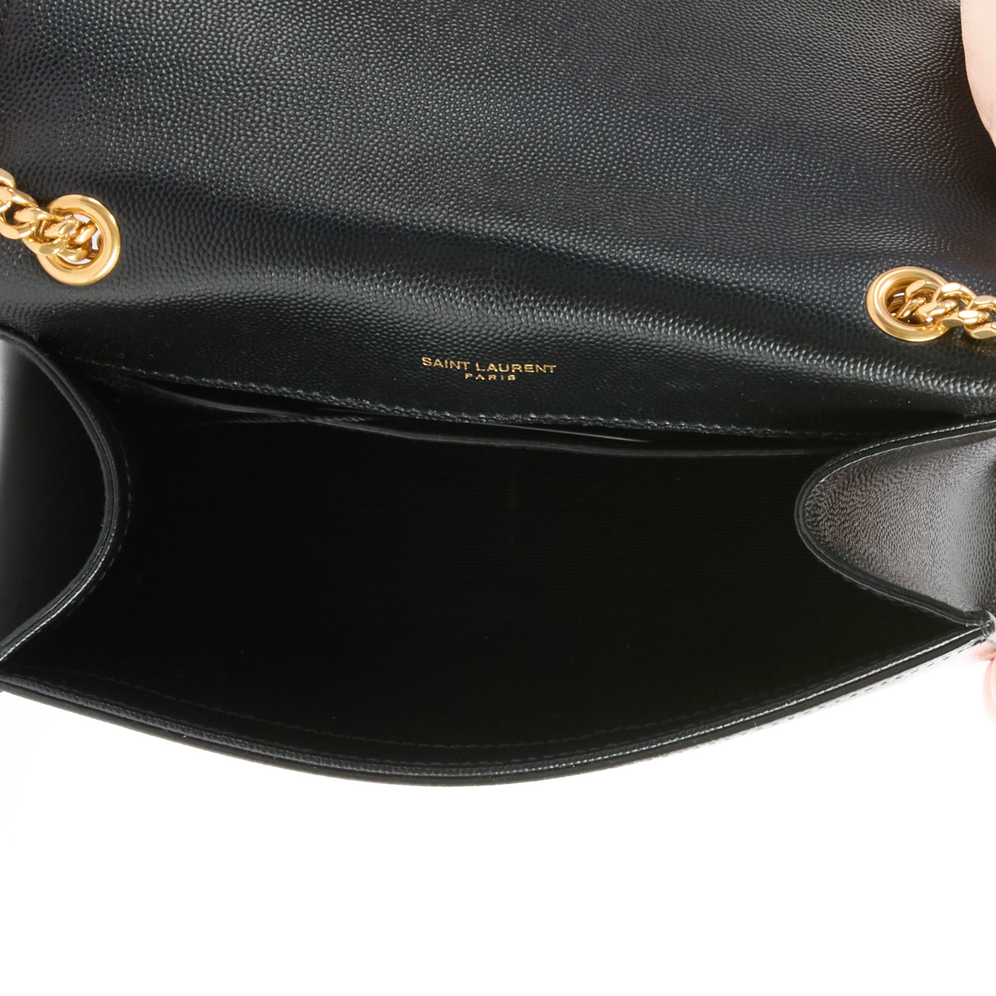 SAINT LAURENT - Sac bandoulière Kate Tassel cuir noir - Handbag