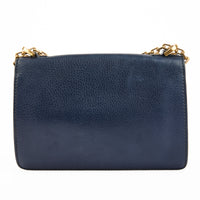 DIOR - Sac bandoulière J'adior Medium cuir bleu marine - Handbag