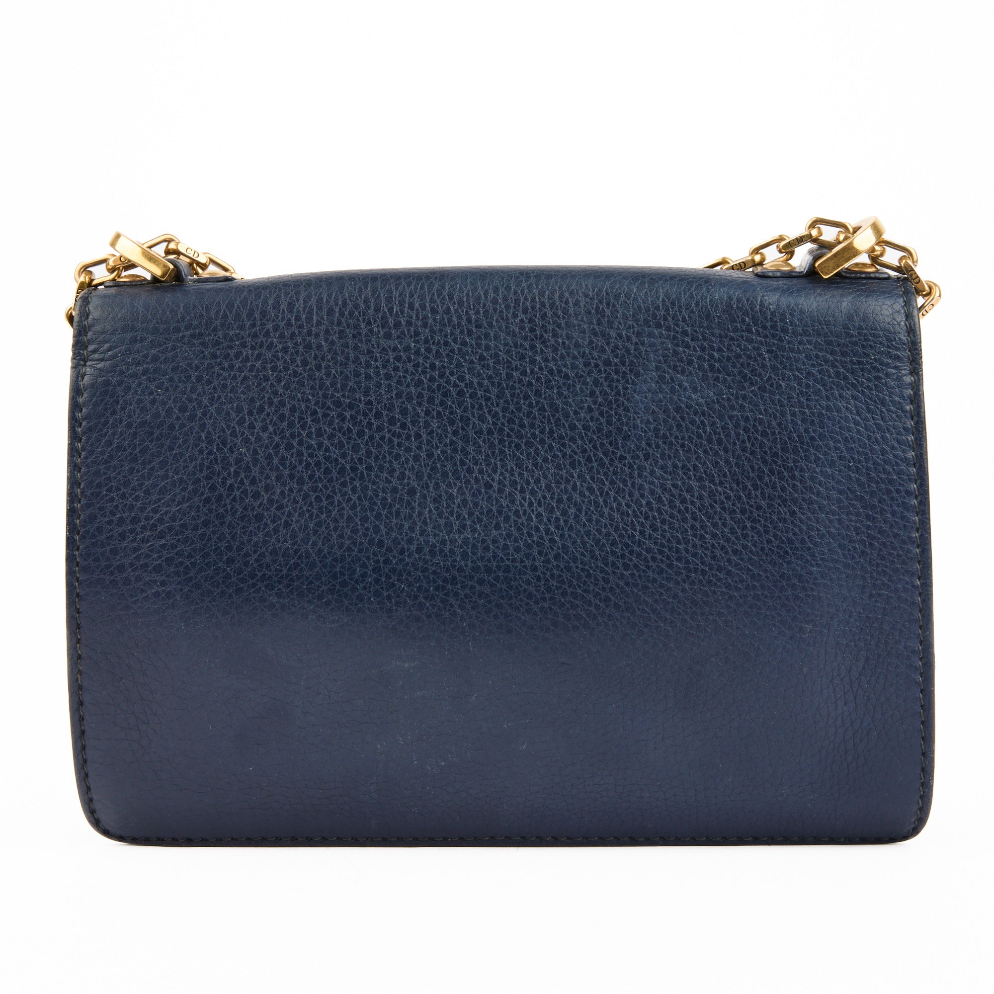 DIOR - Sac bandoulière J'adior Medium cuir bleu marine - Handbag