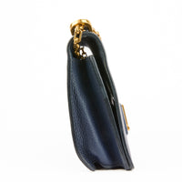 DIOR - Sac bandoulière J'adior Medium cuir bleu marine - Handbag