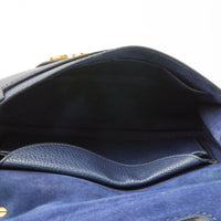 DIOR - Sac bandoulière J'adior Medium cuir bleu marine - Handbag