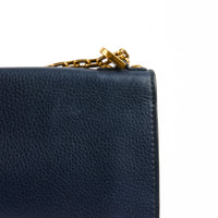 DIOR - Sac bandoulière J'adior Medium cuir bleu marine - Handbag