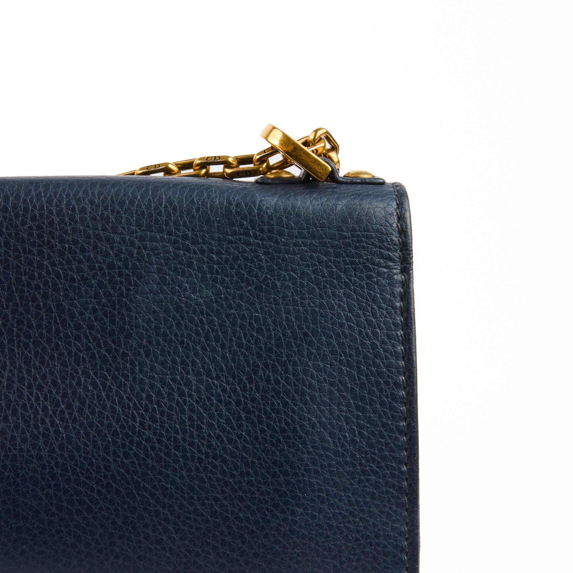 DIOR - Sac bandoulière J'adior Medium cuir bleu marine - Handbag