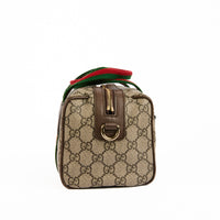 GUCCI - Sac à main Mini Boston toile GG Guccissima beige - Handbag