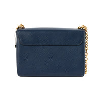 LOUIS VUITTON - Sac bandoulière Twist MM cuir Epi bleu marine - Hand Bag
