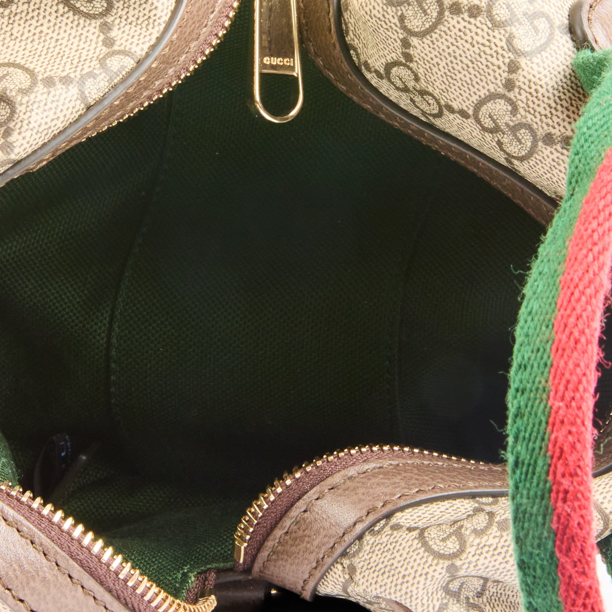 GUCCI - Sac à main Mini Boston toile GG Guccissima beige - Handbag