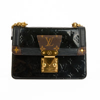 LOUIS VUITTON - Sac bandoulière Wynwood cuir Monogram vernis noir - Handbag