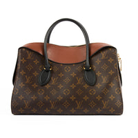 LOUIS VUITTON - Sac à main Tuileries toile Monogram cuir marron - Handbag