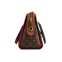 LOUIS VUITTON - Sac à main Tuileries toile Monogram cuir marron - Handbag
