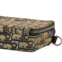 DIOR - Sac bandoulière pochette toile Oblique bleu - Handbag