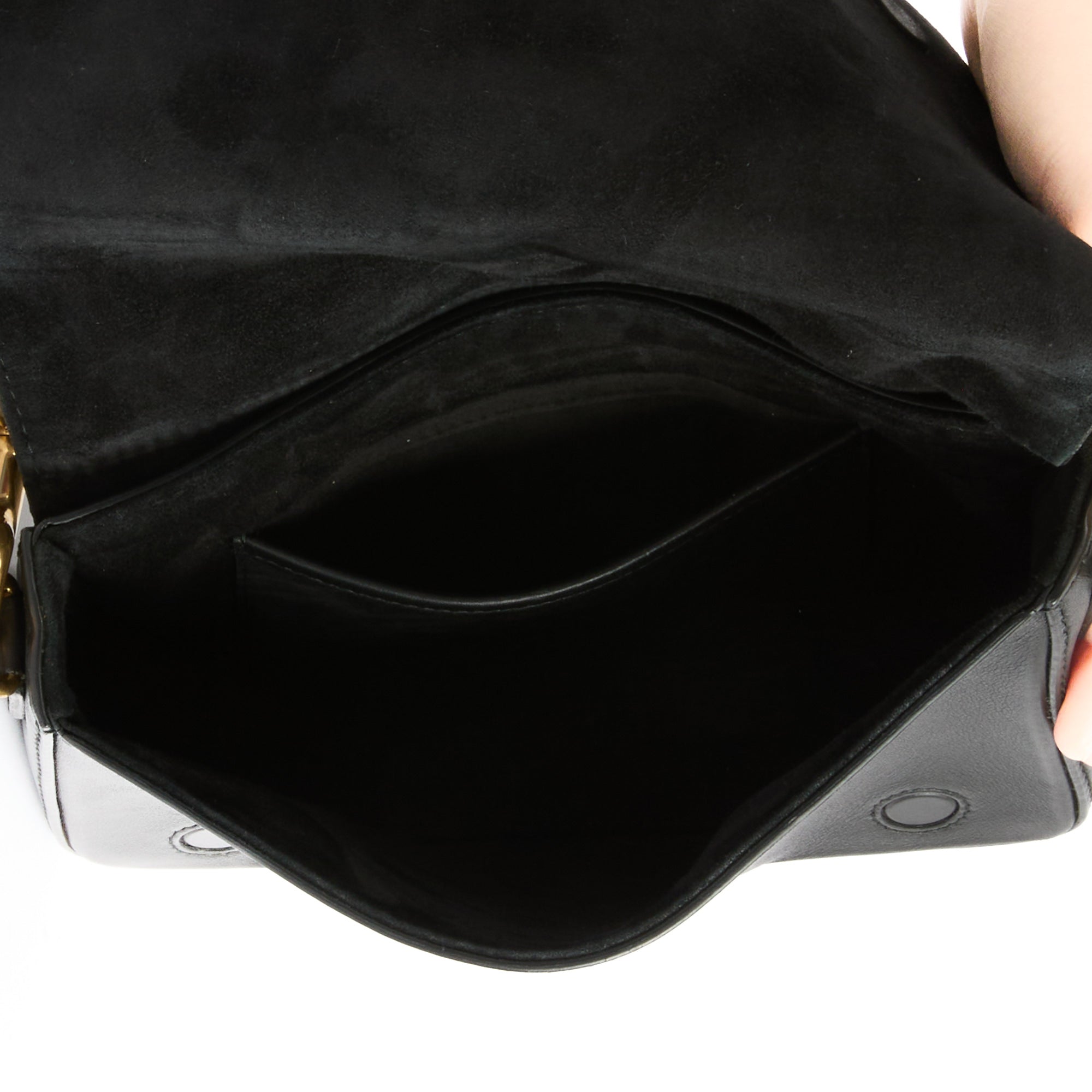 DIOR - Sac bandoulière J'adior Top Handle cuir noir - Handbag