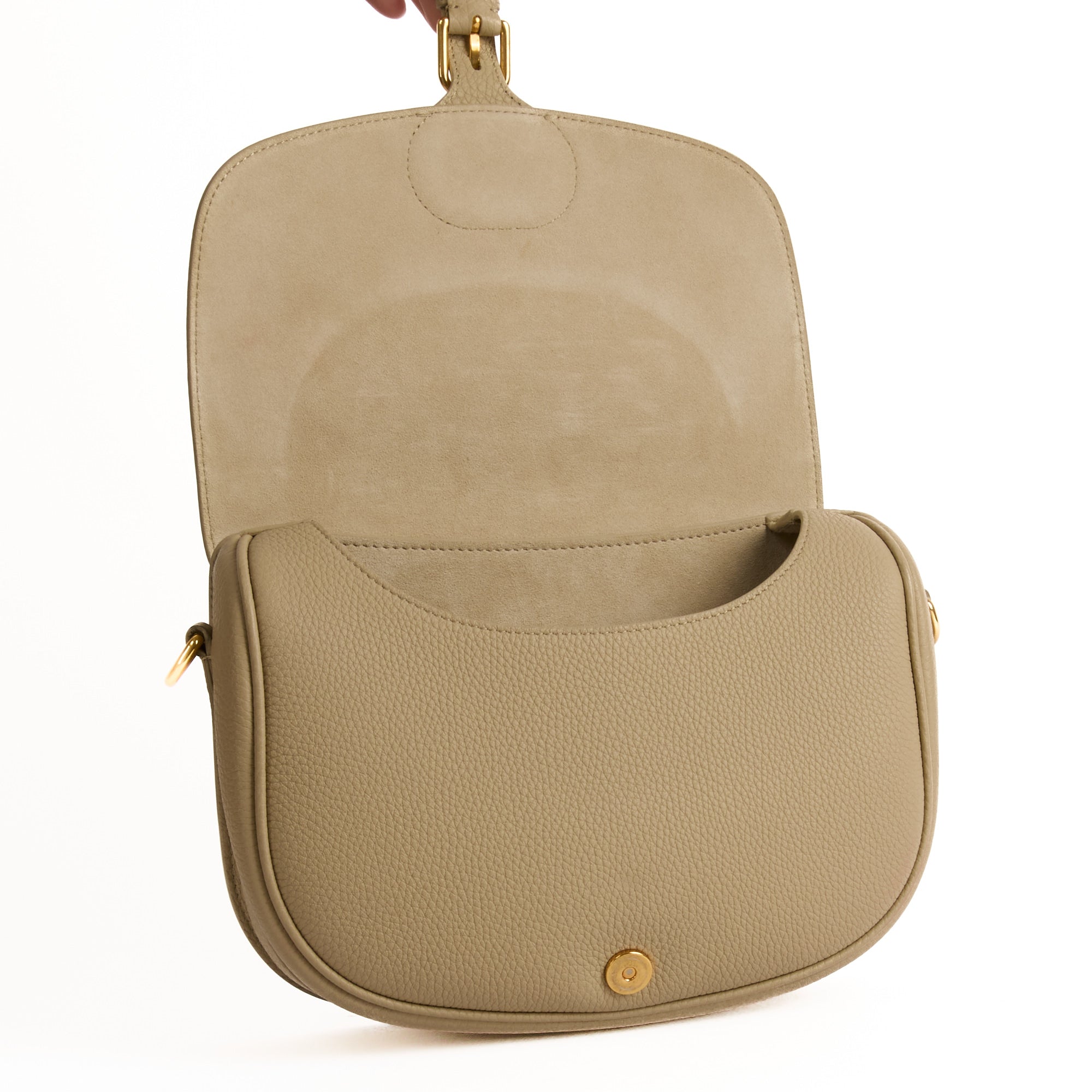 DIOR - Sac bandoulière Bobby Medium cuir beige - Handbag