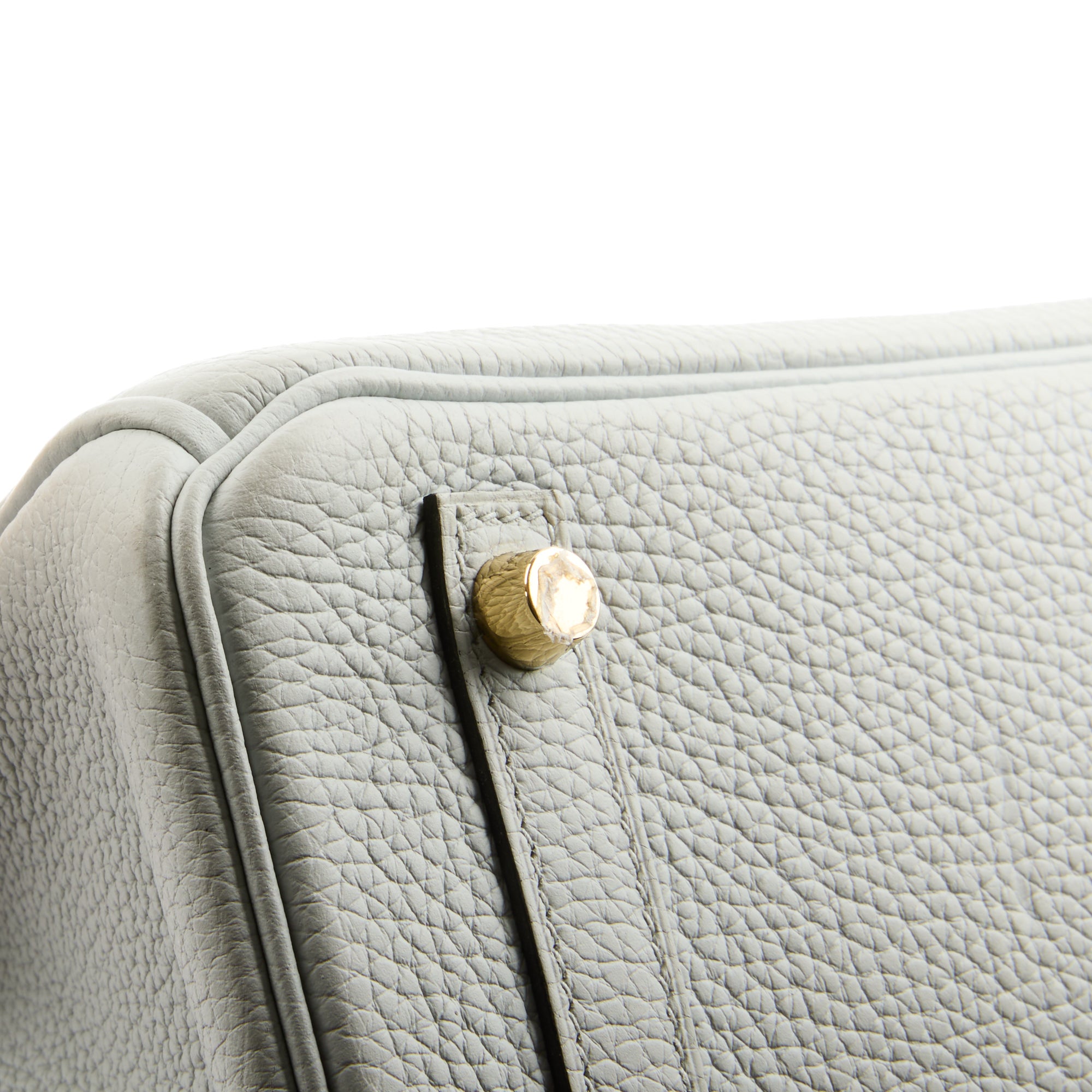 HERMES - Sac à main Birkin 30 cuir Taurillon Bleu glacier - Handbag