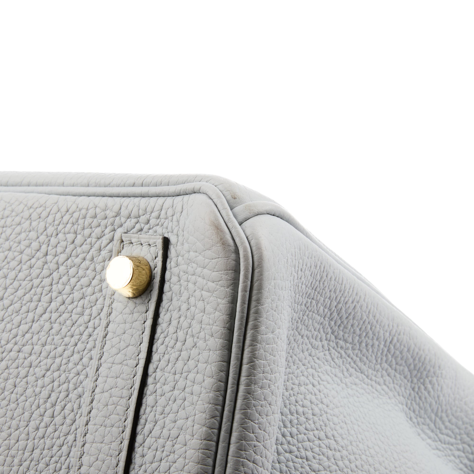 HERMES - Sac à main Birkin 30 cuir Taurillon Bleu glacier - Handbag