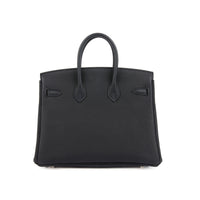 HERMES - Sac Birkin 25 Officier cuir Togo bleu marine - Handbag