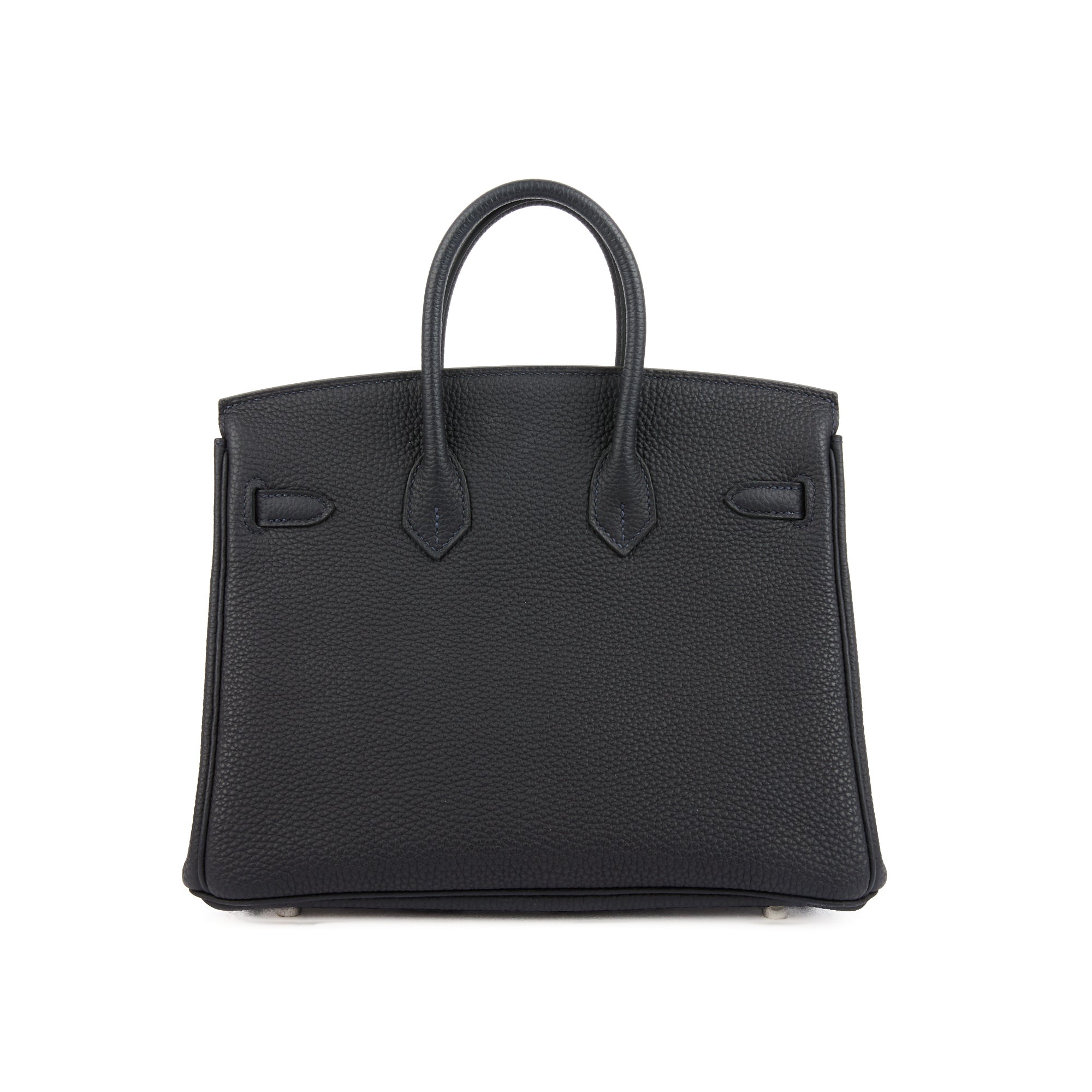HERMES - Sac Birkin 25 Officier cuir Togo bleu marine - Handbag