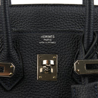 HERMES - Sac Birkin 25 Officier cuir Togo bleu marine - Handbag