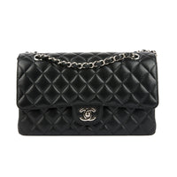 CHANEL - Sac bandoulière Timeless Classique 11.12 cuir caviar noir - Handbag