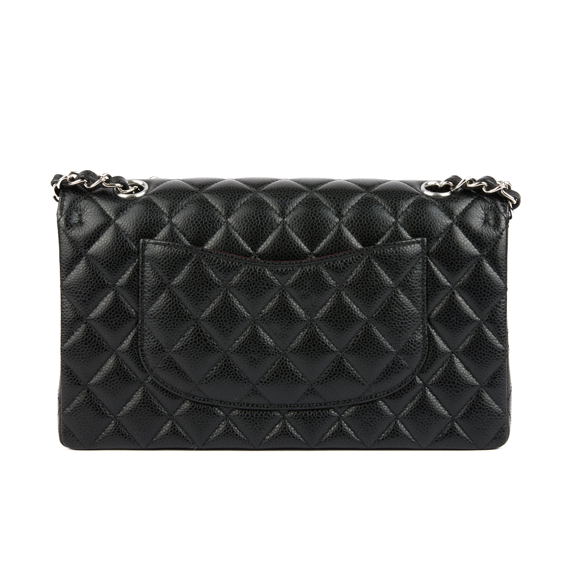 CHANEL - Sac bandoulière Timeless Classique 11.12 cuir caviar noir - Handbag