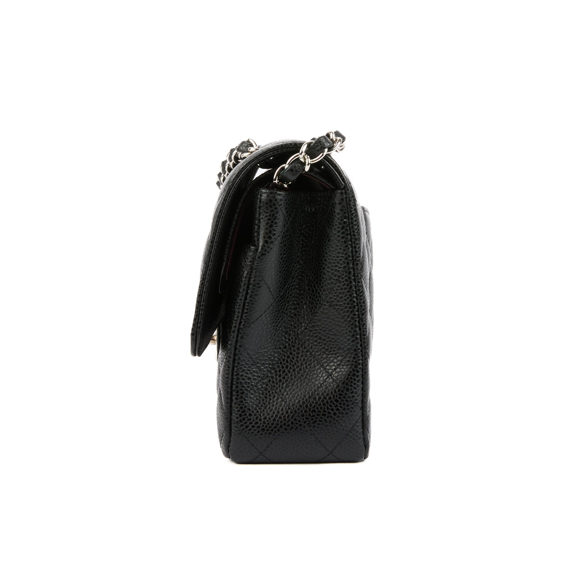 CHANEL - Sac bandoulière Timeless Classique 11.12 cuir caviar noir - Handbag