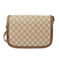 GUCCI - Sac bandoulière Horsebit 1955 toile GG Guccissima marron - Handbag