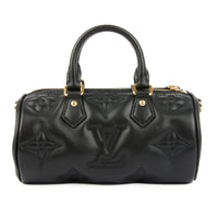 LOUIS VUITTON - Sac bandoulière Papillon BB cuir Bubblegram noir - Handbag
