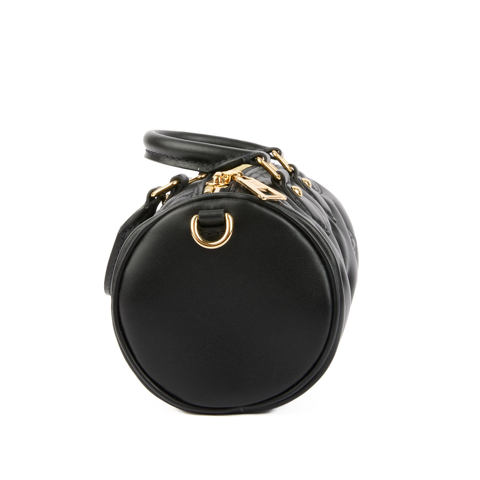 LOUIS VUITTON - Sac bandoulière Papillon BB cuir Bubblegram noir - Handbag